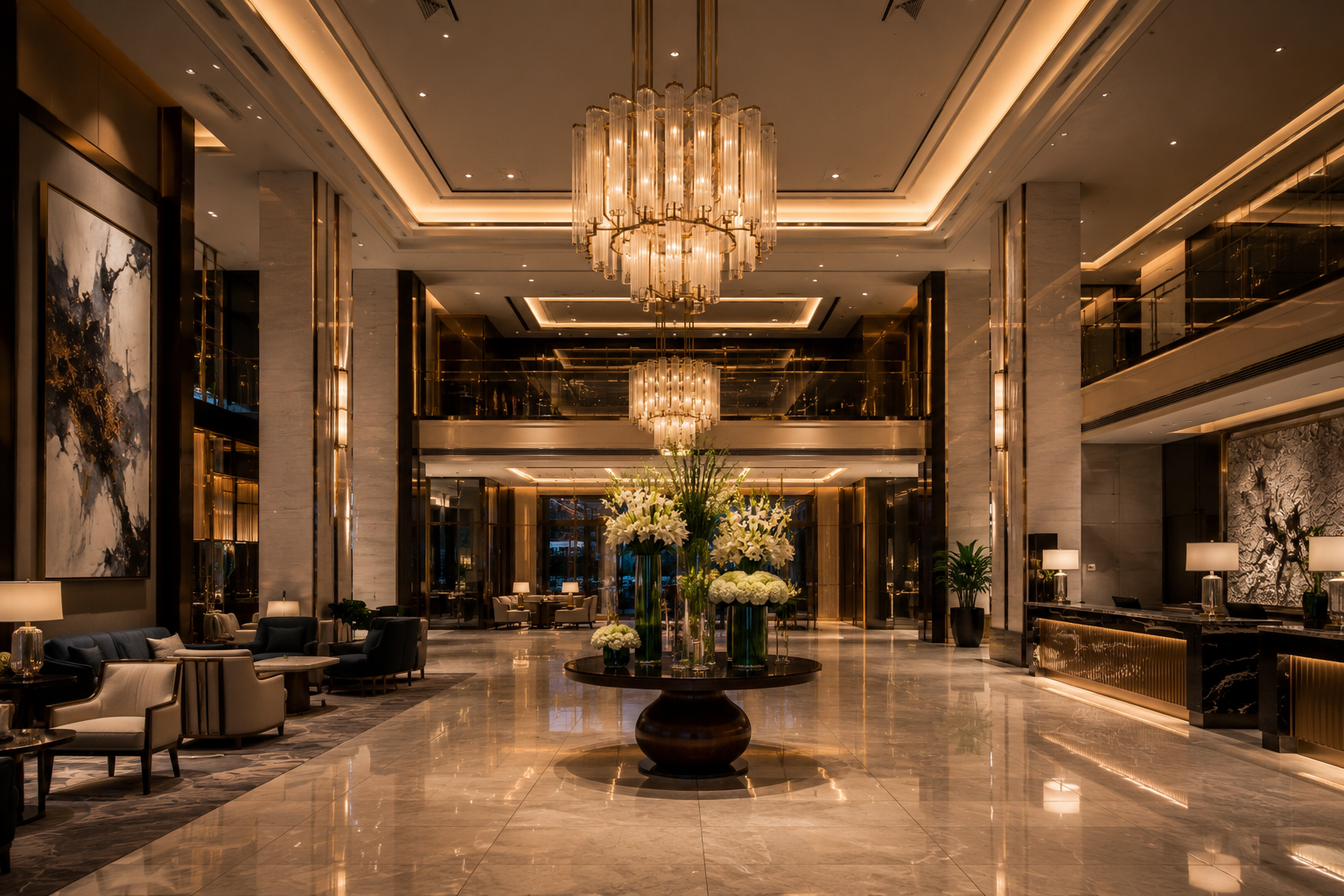 1. Hotel Lobby Luxury Interior